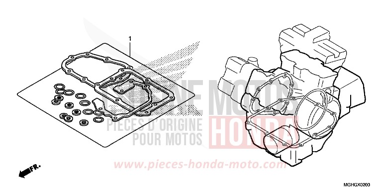 TROUSSE DE JOINT B de VFR1200X "Crosstourer" DCT DEGITAL SILVER METALLIC (NHA30) 2016